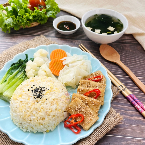 com-dau-hu-nhat-chien-sa-4 Gạo xát dối trắng - đậu lăng đỏ