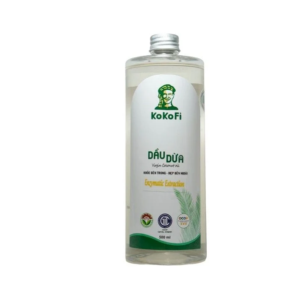 dau-dua-500ml Dầu dừa nguyên chất KoKoFi 500ml