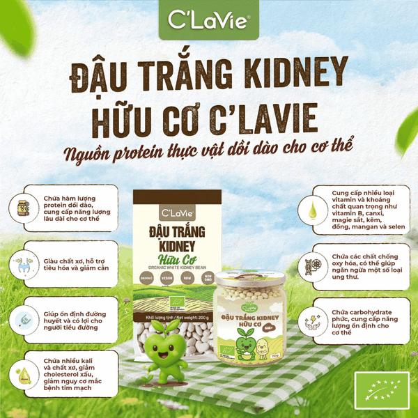 dau-trang-1 Đậu trắng kidney hữu cơ