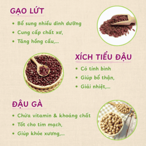 Gạo lứt đậu gà