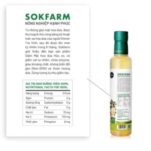 Giấm mật hoa dừa organic