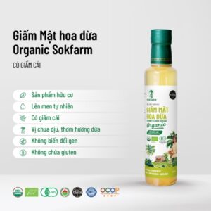 Giấm mật hoa dừa organic