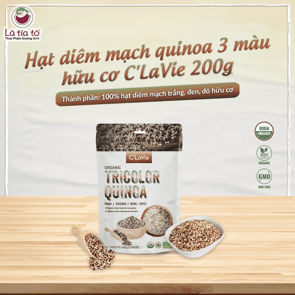 hat-diem-mach Hạt diêm mạch quinoa 3 màu hữu cơ