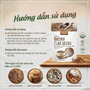 Hạt lanh nâu hữu cơ