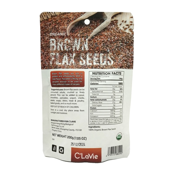 hat-lanh-nau Hạt lanh nâu hữu cơ