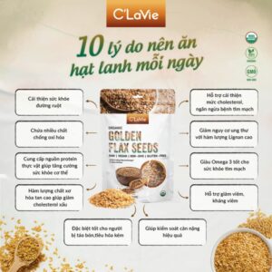 Hạt lanh vàng hữu cơ