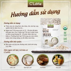 Hạt ý dĩ hữu cơ