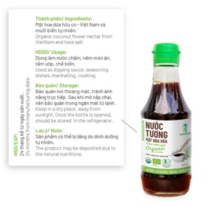 Nước tương mật hoa dừa organic
